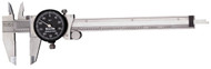 Starrett B120A-6 - Dial Caliper.001" Grads w Black Face 0 - 6" Range 64515 USA