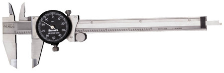 Starrett B120A-6 - Dial Caliper.001" Grads w Black Face 0 - 6" Range 64515 USA