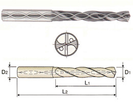 YG DH463024 - 3/8 x 25/64 x 1.969 x 4.174 Carbide Dream Drill for Stainless w Coolant Holes, TiAIN Coated (3XD)