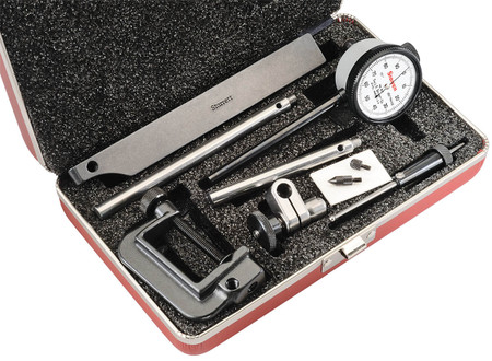 Starrett 650A1Z - Back Plunger Dial Test Indicator Set 0-100 Dial Face - USA