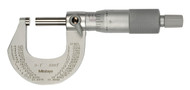 Mitutoyo 102-327-10 - 0-1" Outside Micrometer .0001, Ratchet Stop, Tapered Insualted - **Free Shipping**