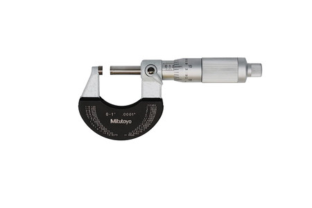 Mitutoyo 102-329-10 - Outside Micrometer 1-2" , Insulated Frame, Friction Thimble