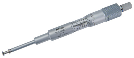 Mitutoyo 146-231 - Groove Micrometers non-rotating spindle 0-1", .25" Flange 