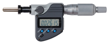 Mitutoyo 350-353 - 0-1" Digimatic Replacement Micrometer Head 3/8 Stem SPC IP65