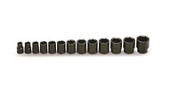 Wright Tool 415 - 13 Pc 1/2" Dr 6 Pt. Standard Impact Socket Set 7/16" - 1-1/4" USA