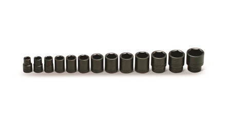 Wright Tool 415 - 13 Pc 1/2" Dr 6 Pt. Standard Impact Socket Set 7/16" - 1-1/4" USA