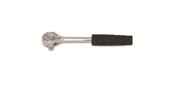 Wright Tool - 1/2" Dr Round Head Ratchet Nitrile Comfort Grip Short- 8-3/8" - 4401 USA Mfg