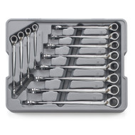 GearWrench - 12 Pc. 12 Point Metric XL X-Beam™ Reversible Comb Ratcheting Wrench Set 8mm - 19mm 