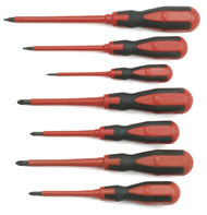 GearWrench - 7 Pc. Insulated Screwdriver Set, Hardened Tips, Certified, Rated to a 1000 Volts 