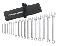 GearWrench - 18 Pc. 12 Point SAE Long Pattern Combination Wrench Set with Roll - 1/4" - 1-1/4"