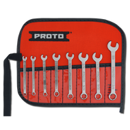 Proto J1200EFS - 8 Piece Full Polish Combination Short Wrench Set - 6 Point 1/8" - 3/8" USA