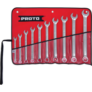 Proto J1200GHASDT500 - 10 Piece Full Polish Combination Anti Slip Wrench Set 6 Pt USA