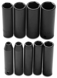 Proto - 3/8" Drive 9 Piece Deep Impact Socket Set - 6 Point USA Mfg