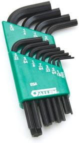 Allen 56108 - 12 Piece Short Arm Key Set In Holder .050" - 5/16" USA 