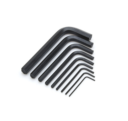 Allen 56015 - 9-Key Metric Short Arm Hex Key Set 1.5mm - 10mm USA Mfg
