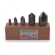 USA MFG - 3 FL Carbide 60 Deg Countersink Set With Wood Box - Free Shipping ( 82, 90 & 100 Deg avail options ) "September Special" / 2 For $199.95