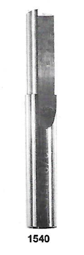 Atrax 1540 - 3/16" Solid Carbide Router 2 Flute, Straight Flute End Cutting
