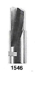 1546 - 3/64" Solid Carbide Router Stub, Single Flute, End Cutting USA Mfg