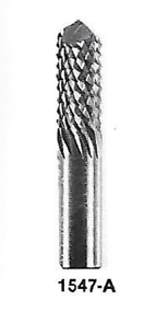 1547A - 1/16" Solid Carbide Router Diamond Pattern & Drill Point USA Mfg