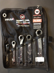 Wright Tool 9430 -5 Pc Ratcheting Box Wrench -12 Pt Straight Metric 7mm - 17mm USA