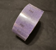 MetalMaster - 3" x 25 Yd Premium Ceramic Abrasive File Strip PSA Roll 80 Grit USA Mfg