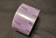 MetalMaster - 3" x 25 Yd Premium Ceramic Abrasive File Strip PSA Roll 320 Grit - USA Mfg