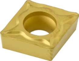 APT CCMT32.52TC - CCMT32.52 Positive Rake Carbide Insert Tincoated C-6 10 Ea