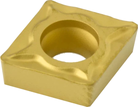 APT CCMT32.51TC - CCMT32.51 Positive Rake Carbide Insert Tincoated C-6 - 10 Ea