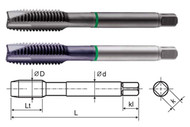 YG TCE323C - 10- 24 H3 3 Fl Spiral Point Super H.S.S P.M Tap TiCN  06 Ea