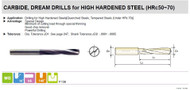 YG DH501032 - 15/64" Carbide Dream Drill w TiAlN Coating for Hard Steel( Hrc50-70) 