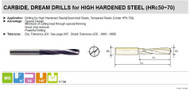 0.3386 - YG DH500086 - 8.6mm Carbide Dream Drill w TiAlN Coating for Hard Steel (Hrc50-70)