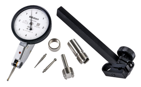 Mitutoyo 513-403-10T - Horizontal Dial Test Indicator Full Set, .008", .0001" Grad