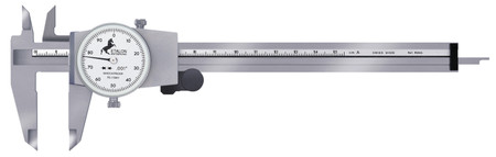 Brown & Sharpe - 00589045 - 8" ValueLine Dial Caliper White Face