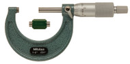 Mitutoyo 103-178 - Outside Micrometer. 1 - 2", .001", Baked Enamel, Ratchet Stop