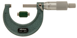 Mitutoyo 103-178 - Outside Micrometer. 1 - 2", .001", Baked Enamel, Ratchet Stop