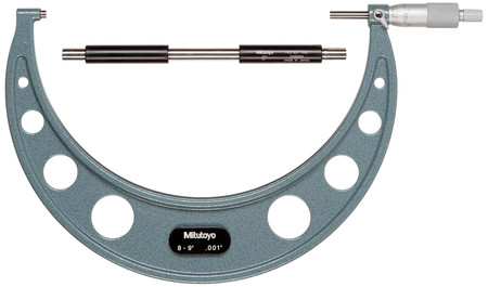 Mitutoyo 103-184 - Outside Micrometer. 7 - 8", .001", Baked Enamel, Ratchet Stop