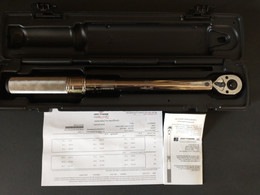 Wright Tool 3477- 3/8" Dr. Micro-Adjustable “Click Type” Metal Handle Torque Wrenches 20-100 Foot. lbs. w Calibration Certificate USA