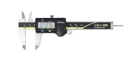 Mitutoyo 500-195-32 - 4" ABSOLUTE AOS Digimatic Caliper w Rnd Depth Bar