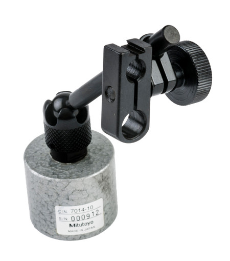 Mitutoyo 7014-10 - Mini Magnetic Stand , 6mm & 8mm Stem Holes, Dovetail