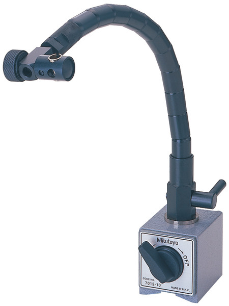 Mitutoyo 7012-10 - Flexable Magnetic Base, for 3/8 and 6mm/8mm Stems, On/Off Switch, 132 Lbf Magnetic Pull 