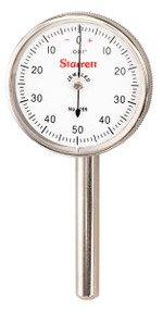 Starrett 196B6 - Back Plunger Dial Indicator .200" Range 0-50-0 Dial Face .001" Grad 50702 USA