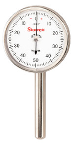 Starrett 196B6 - Back Plunger Dial Indicator .200" Range 0-50-0 Dial Face .001" Grad 50702 USA