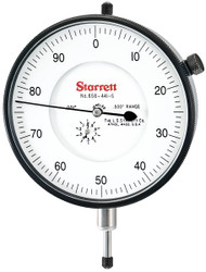 Starrett 656-441/5J -Dial Indicator .001" Grad, 0-100 Dial Reading w Jewel Bearings 53787 USA **Discontinued upon Depletion**