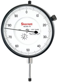 Starrett 656-441J - Dial Indicator 0-1" 0.001" GRAD 0-100 Dial w Jewel Bearings 53789 USA **Discontinued upon Depletion**