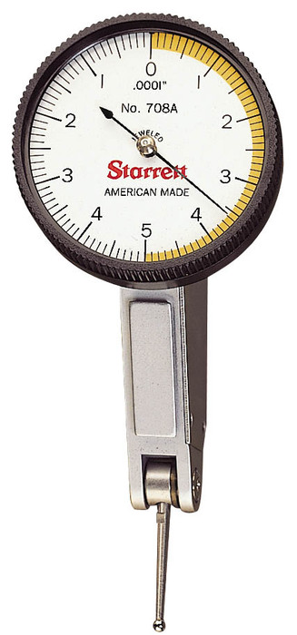 Starrett 708AZ - Dial Test Indicator .010" Range 0.0001"Grad.64212 USA