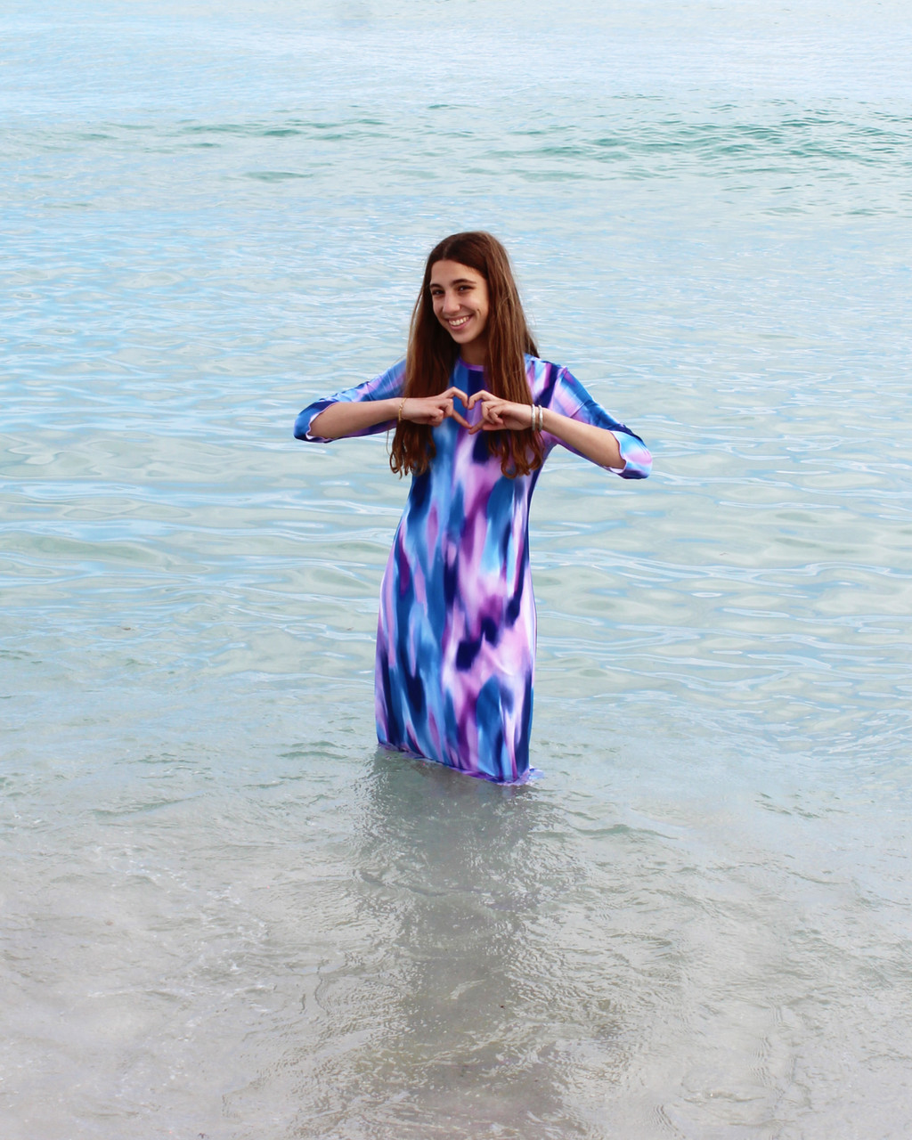 Modest swim dresses for ladies in colors and prints