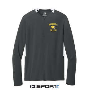 CI Sport Tek Club 1/4 Zip Pullover--Iron Grey/White
