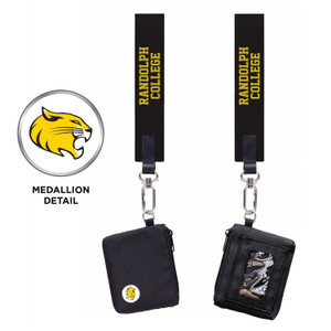 Wide Strap Key ring with Black ID holder