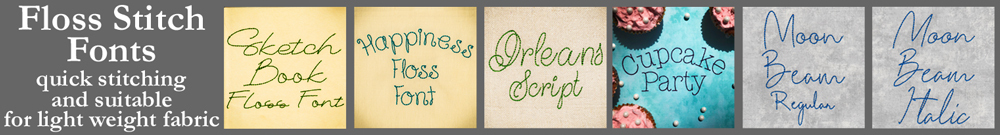Floss Stitch Fonts