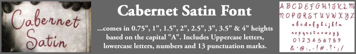 Cabernet Satin FOnt Cabernet Satin FOnt